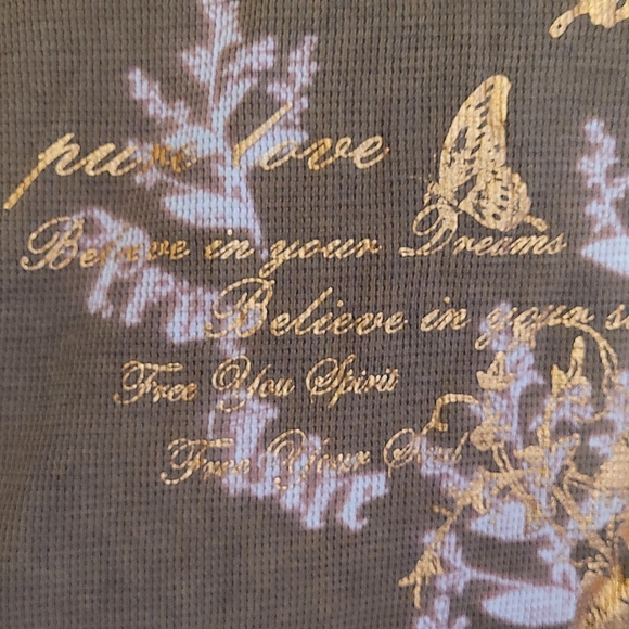 🍂3/$10 Apt. 9 Brown "Pure Love" Long-sleeve Waffle-knit Top - Picture 2 of 11